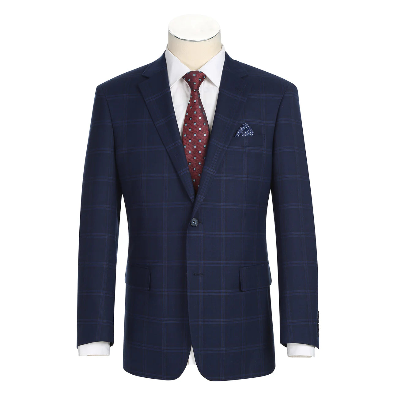 Renoir Classic Fit 2-Piece Suit-Checkered