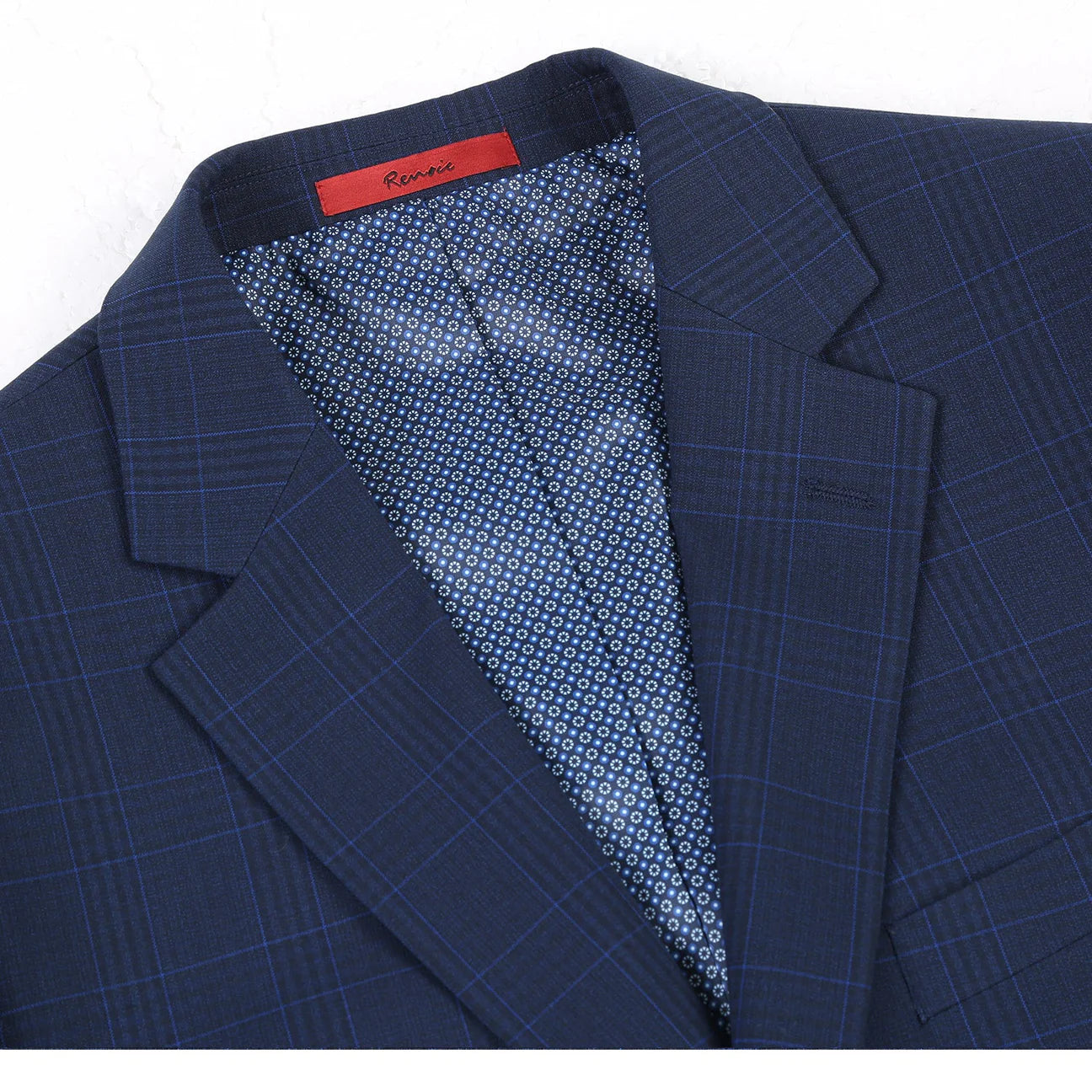 Renoir Classic Fit Checked Suit