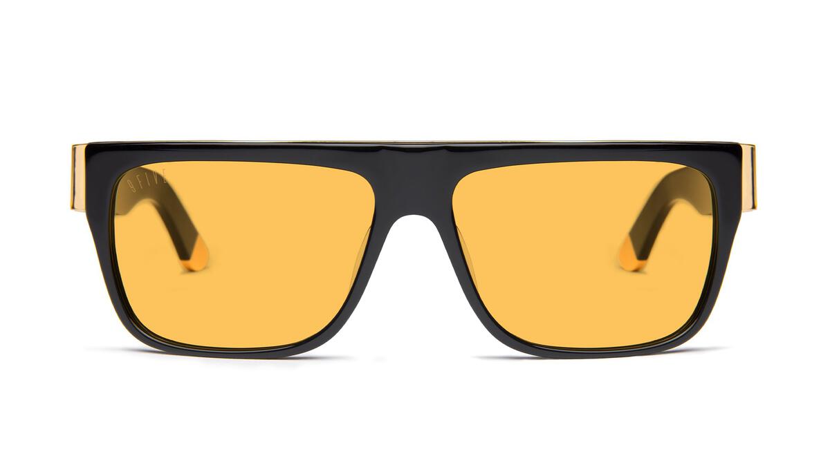 9FIVE 22 Black & 24K Gold Sunglasses