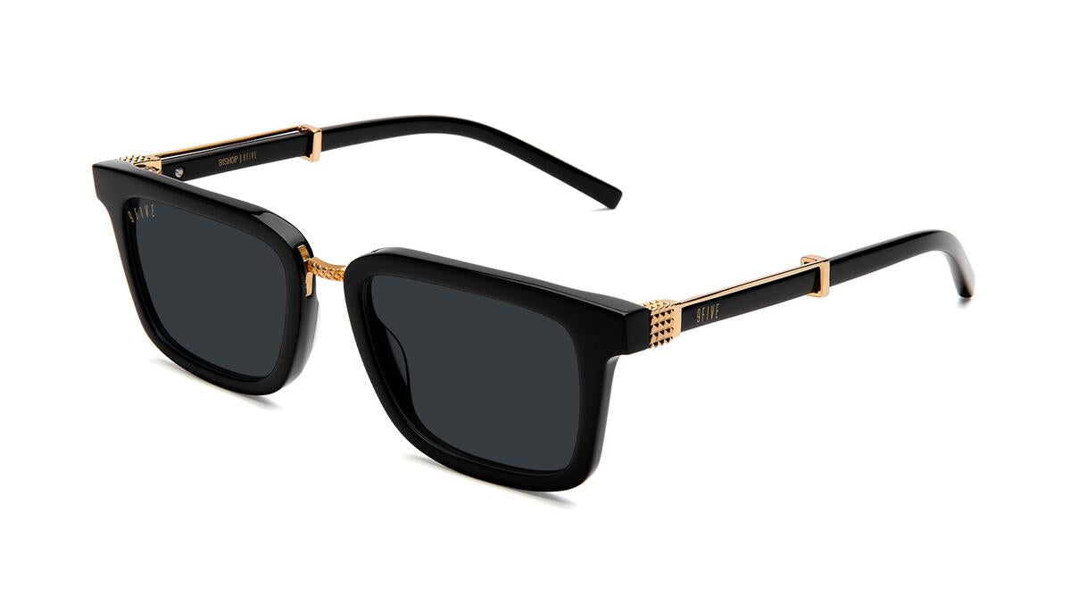9FIVE Bishop Sunglasses - Black & 24K Gold / Ruby & 24K Gold