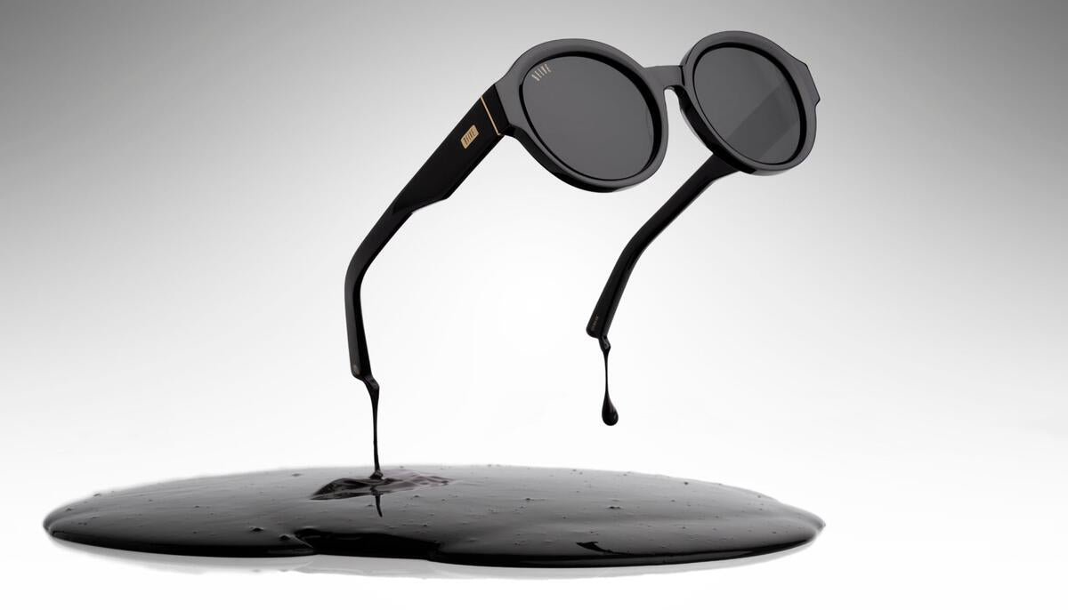 9FIVE Drips Black & 24K Gold Sunglasses