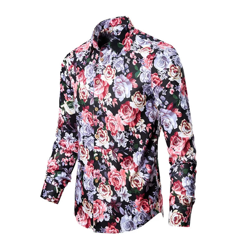 B's Closet Signature Floral Dress Shirt