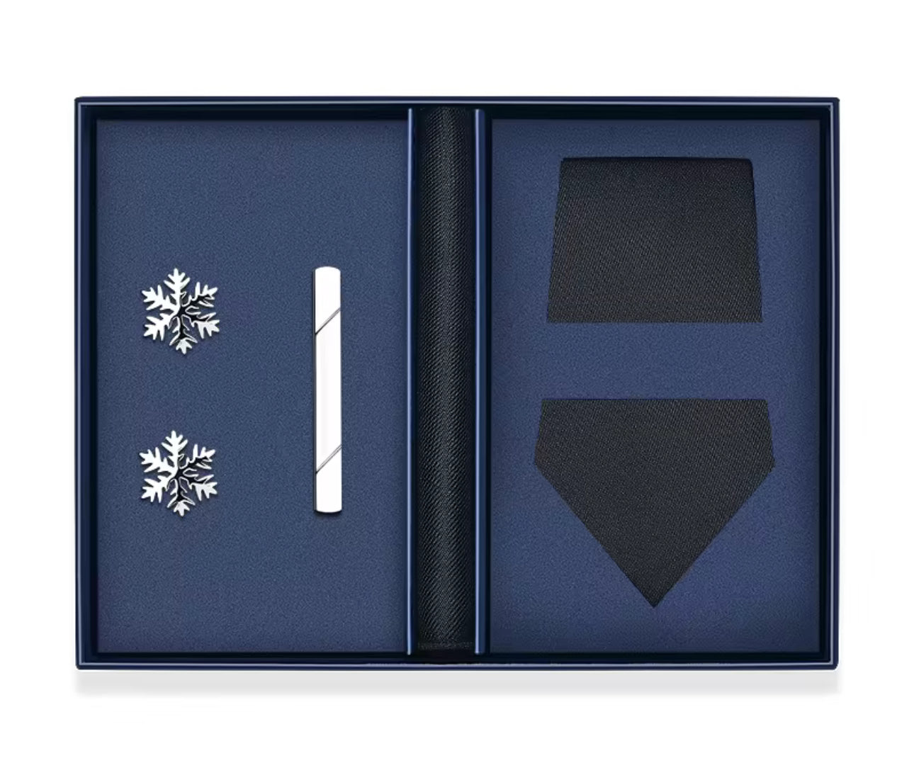 B's Closet Signature 4 Piece Tie Set with Cuff Links & Pocket Square