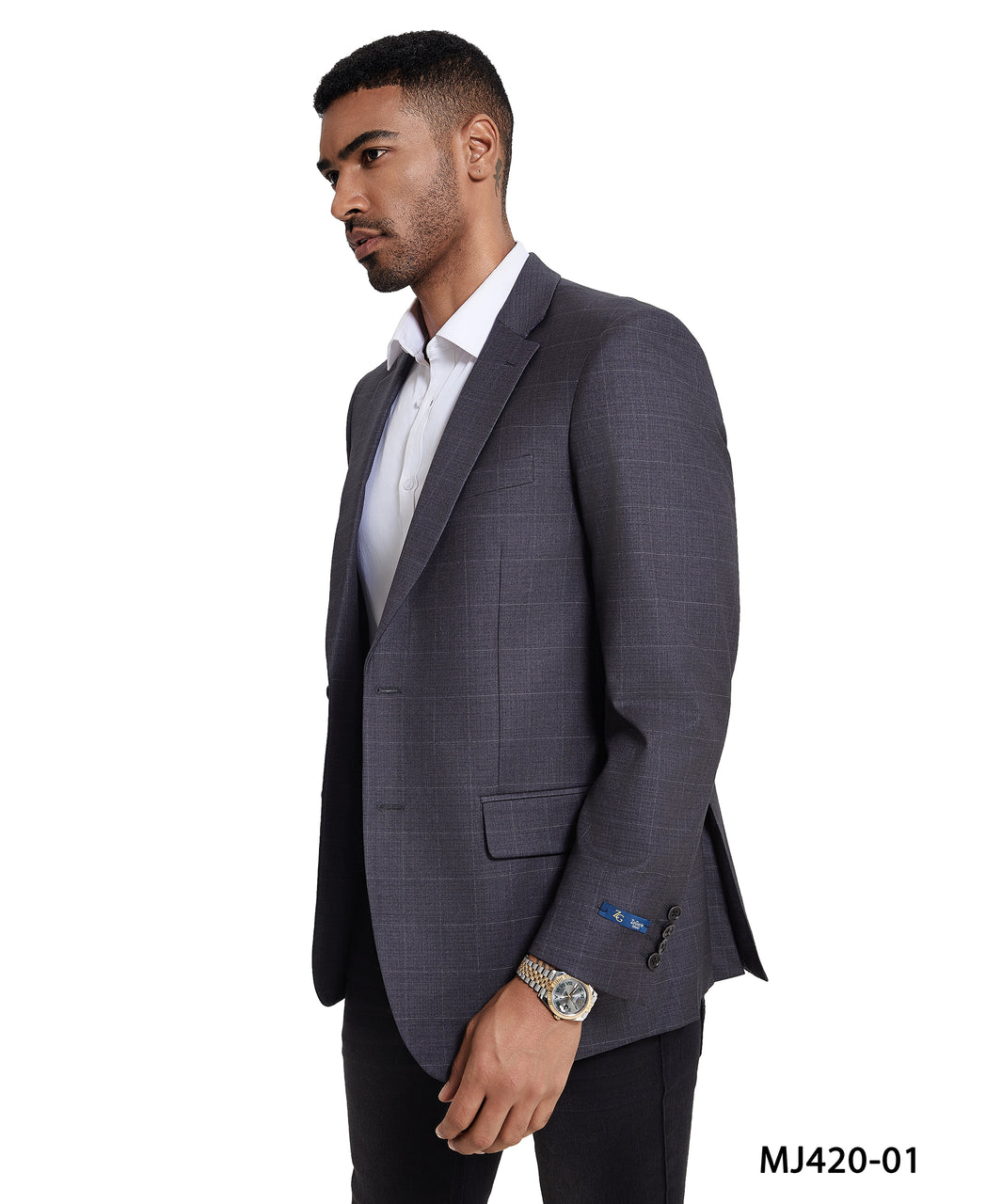 ZeGarie Windowpane Tailored-Fit Jacket