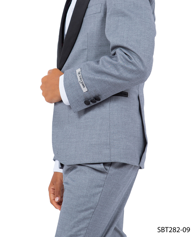 Stacy Adams Boys' 5-Piece Solid Tuxedo Set