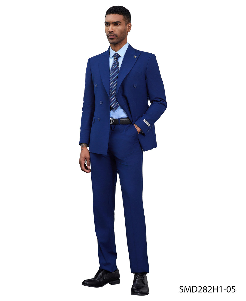 Stacy Adams Double-Breasted Two-Piece Suit