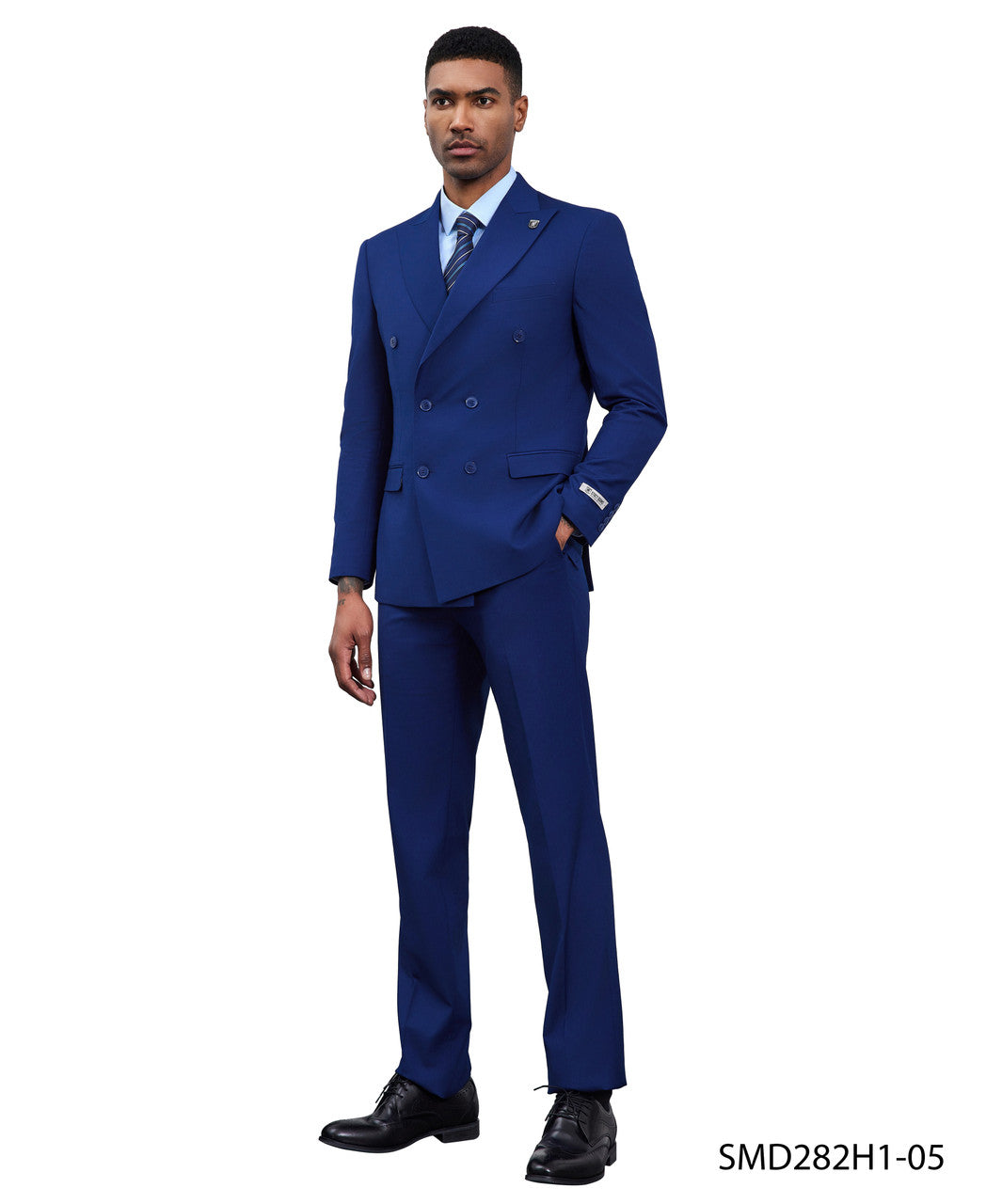 Stacy Adams Double-Breasted Two-Piece Suit