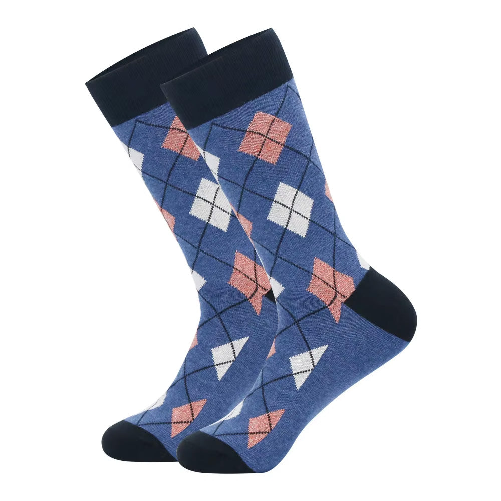 Classic Argyle Patterned Business Socks