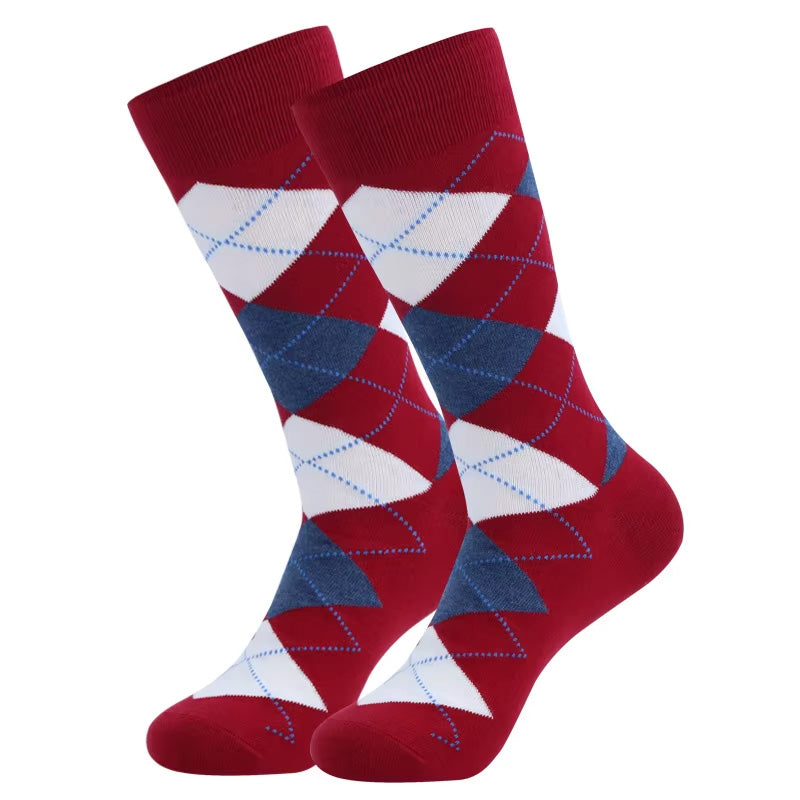Classic Argyle Patterned Business Socks