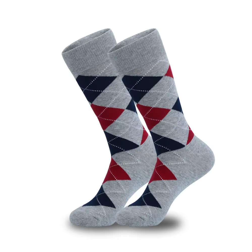 Classic Argyle Patterned Business Socks