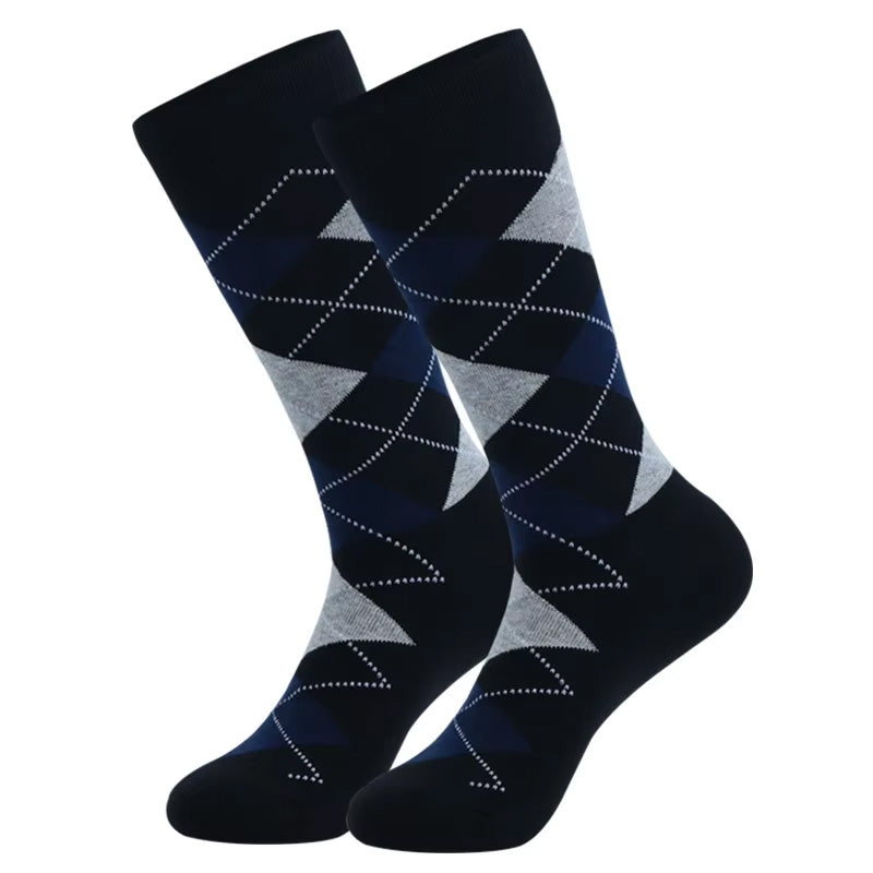 Classic Argyle Patterned Business Socks