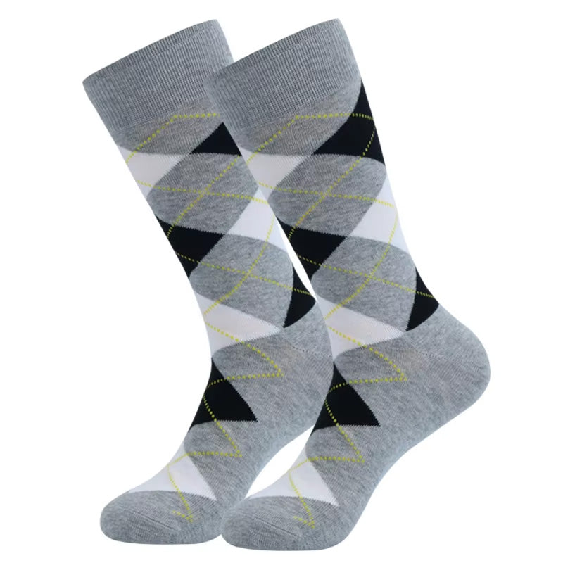 Classic Argyle Patterned Business Socks
