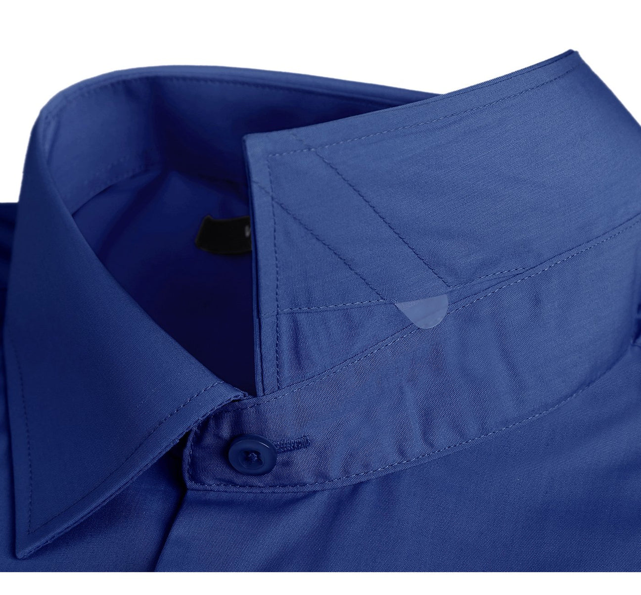 Men's Classic Fit Long Sleeve Spread Collar Dress Shirt - Royal Blue