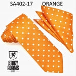 Stacy Adams Polka Dot Tie & Handkerchief Set