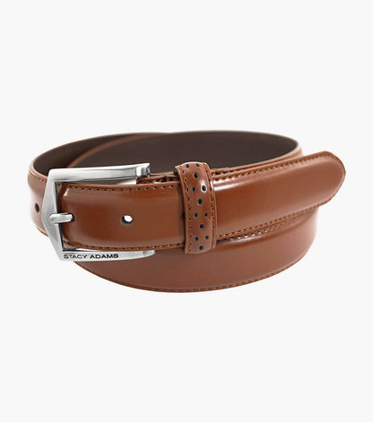 Pinseal Perf Strap Genuine Leather Belt