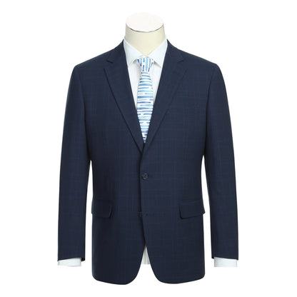Renoir Classic Fit Checked Suit