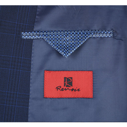 Renoir Classic Fit Checked Suit