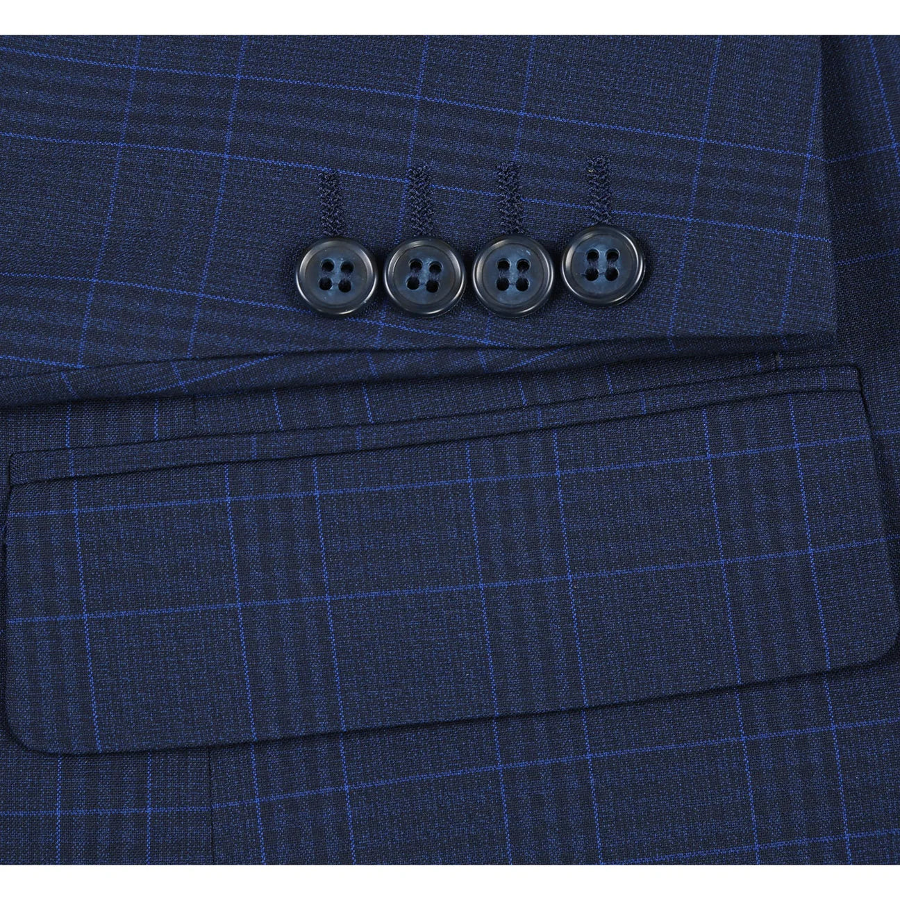 Renoir Classic Fit Checked Suit