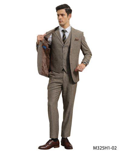 Sean Alexander Men’s 3-Piece Tweed Suit