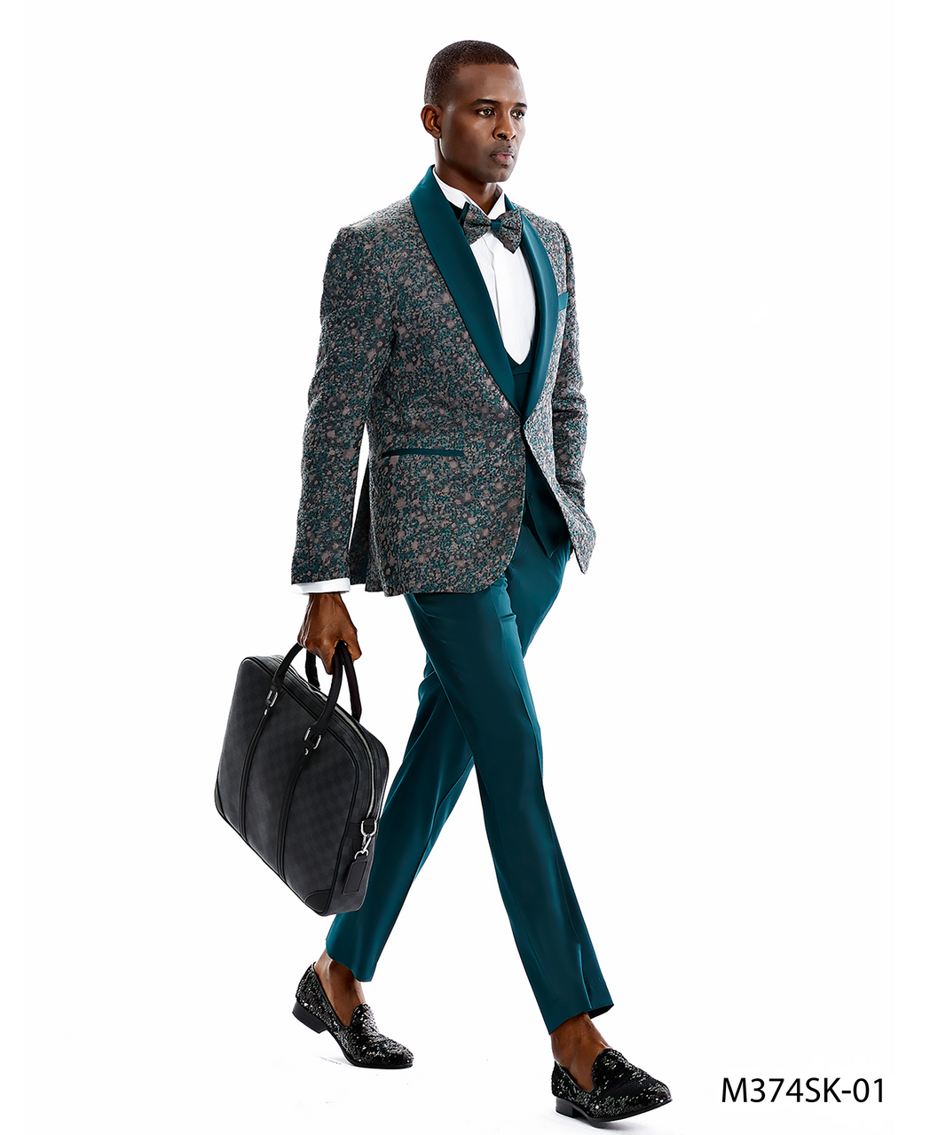 Tazzio 3-Piece Skinny Fit Suit
