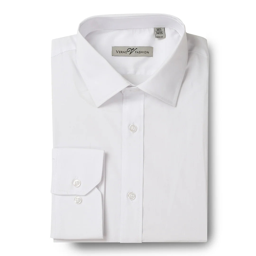 Men’s Everyday Occasions Slim Fit Stretch Dress Shirt
