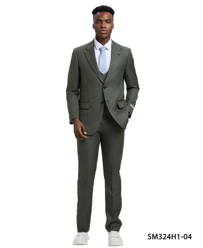 Stacy Adams Solid Textured Series (SM324H)