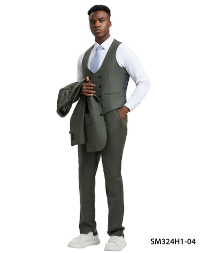 Stacy Adams Solid Textured Series (SM324H)