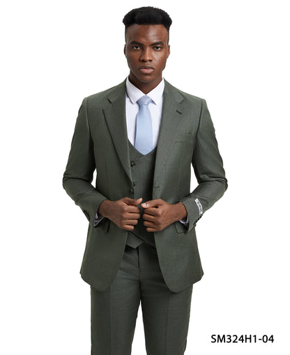 Stacy Adams Solid Textured Series (SM324H)