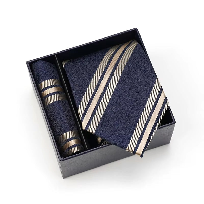 B's Closet Signature 2 Piece Tie Set with Pocket Square