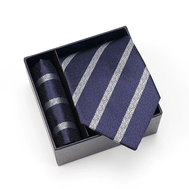 B's Closet Signature 2 Piece Tie Set with Pocket Square